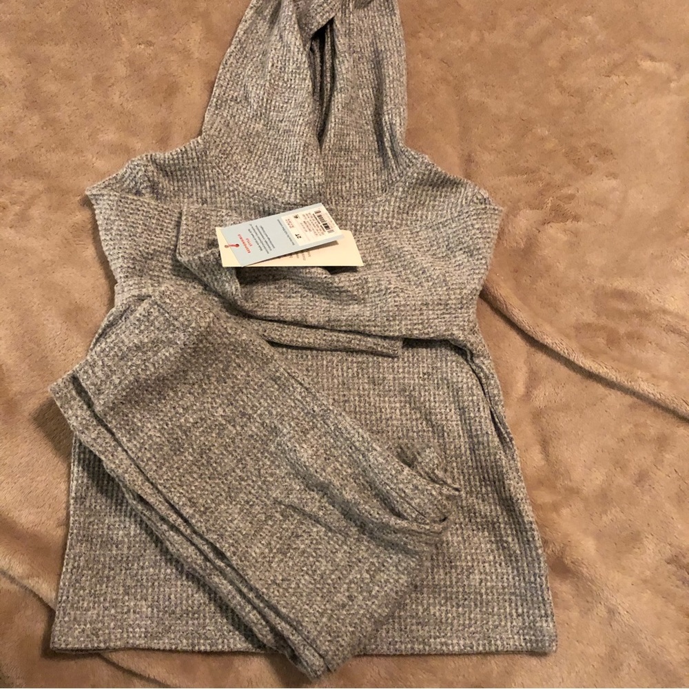 NWT Cat&Jack Matching Set Hoodie and Pants Girls Size 2T Functional Drawstring - Picture 7 of 8
